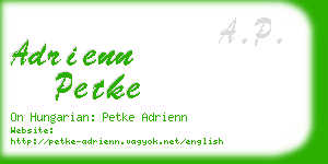adrienn petke business card